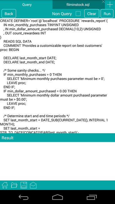 MySql Android Screenshot 5