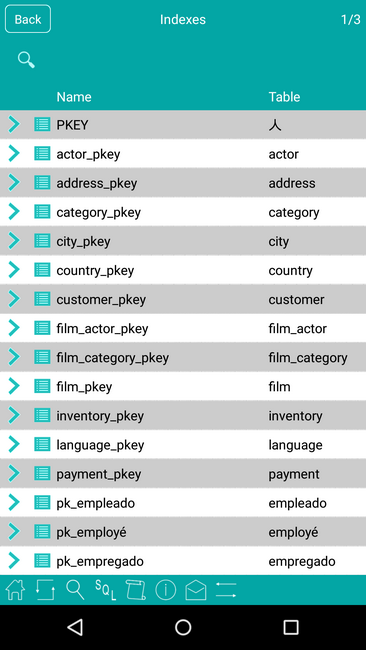 PostgreSql Android Screenshot 3
