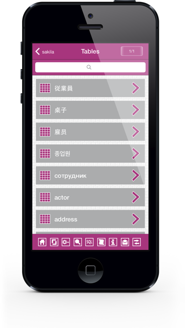 MySql iPhone Screenshot 3