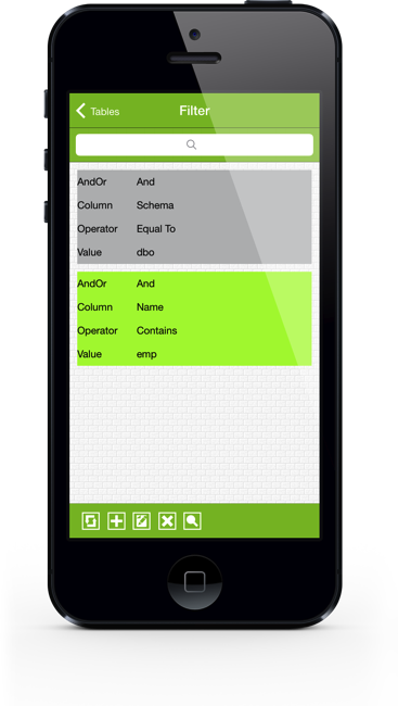 SqlServer iPhone Screenshot 10