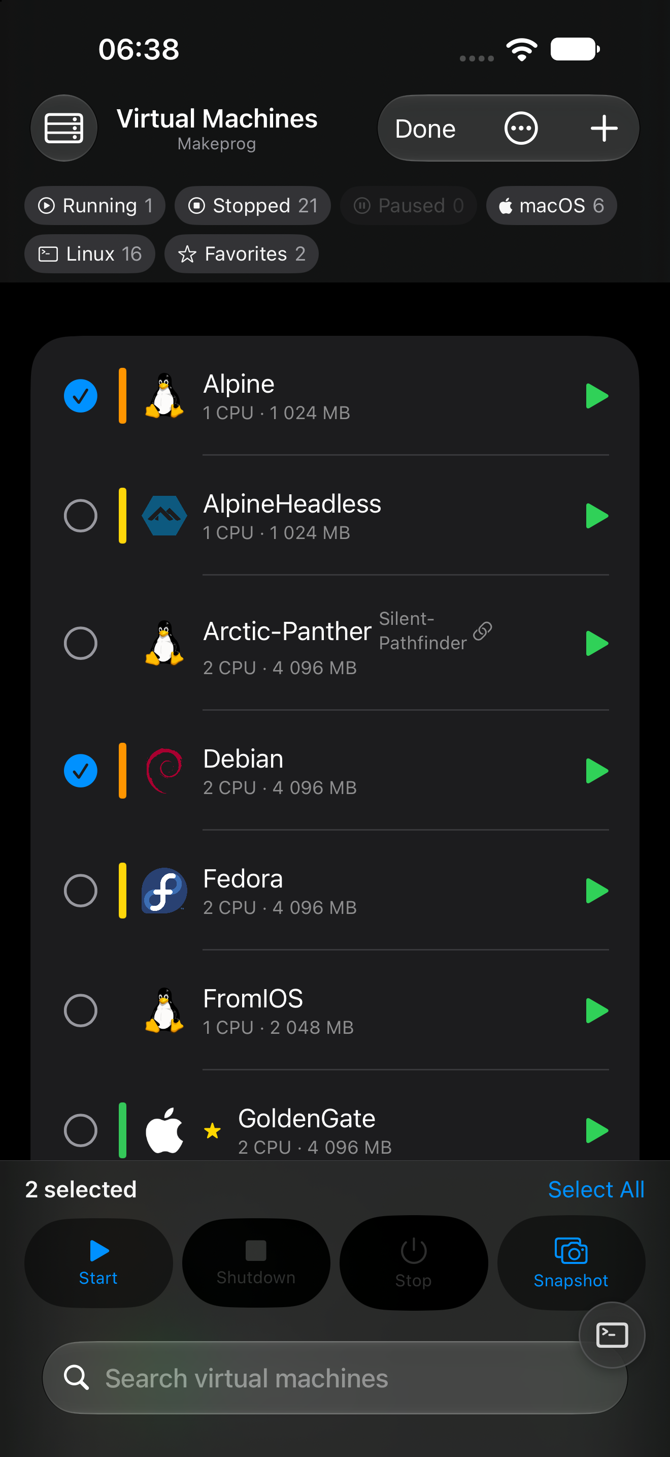 Bulk actions on iPhone