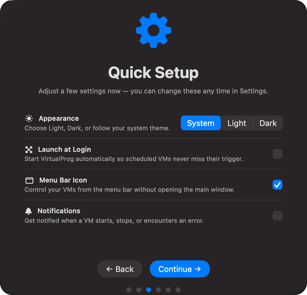 Onboarding — Quick Setup