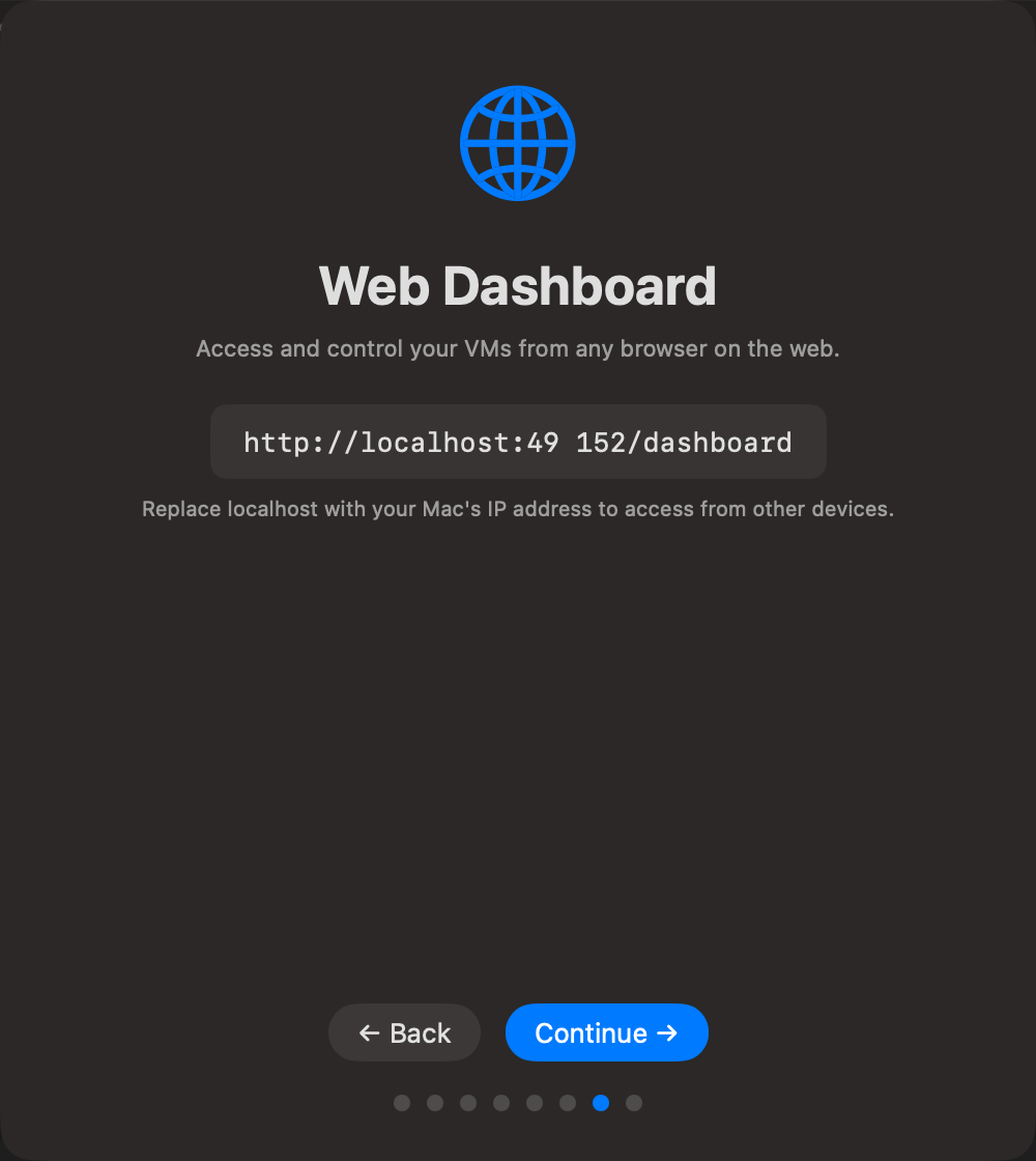 Onboarding — Web Dashboard