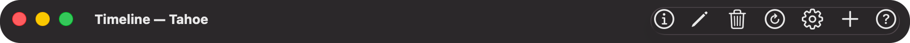 Snapshot Timeline Toolbar