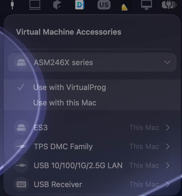 macOS USB Menu