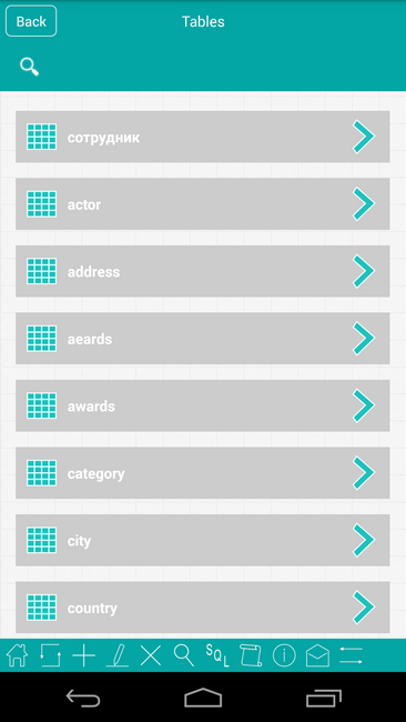 MySql Android Screenshot 2