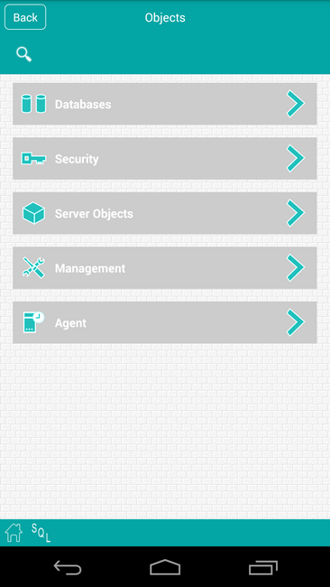 SqlServer Android Screenshot 1