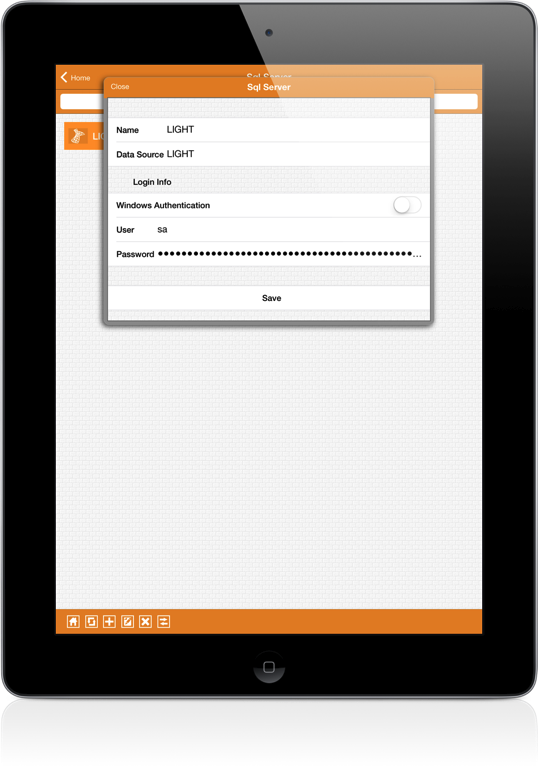 SqlServer iPad Screenshot 1