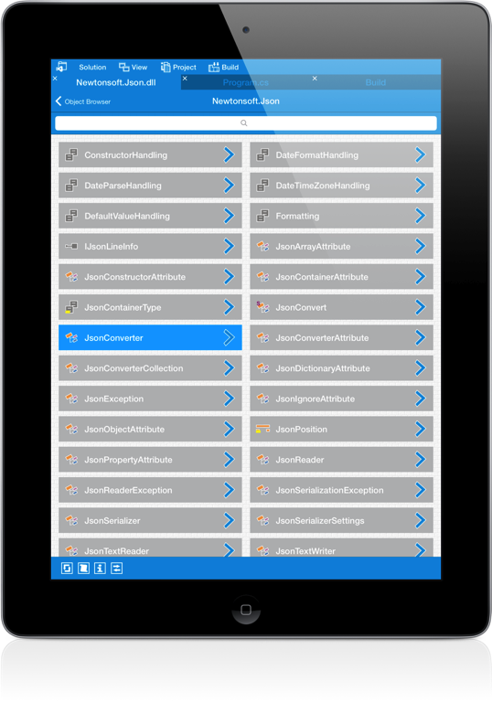 VisualStudio iPad Screenshot 6