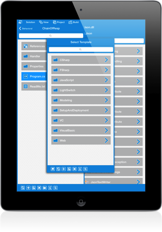 VisualStudio iPad Screenshot 10
