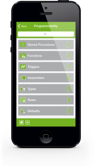SqlServer iPhone Screenshot 4