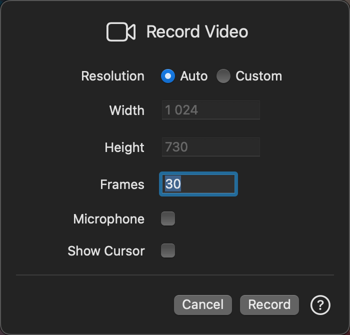Record Video
