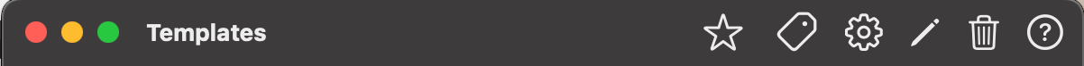 Top Toolbar